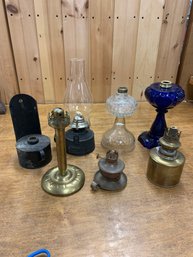 MISC. LOT OF OIL LAMPS