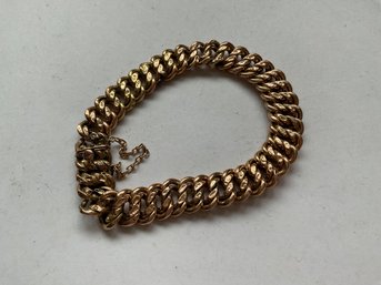 14k Yellow Gold Antique Link Bracelet Scrap Or Wear 10.24 Grams