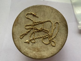 14k Yellow Gold Rope Chain 4.23 Grams 23 Inches