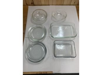 CLEAR PYREX LOT OF 10