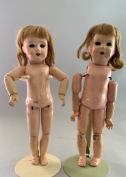 2  Composition Head Bleuette Dolls