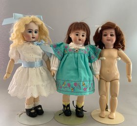 3  Bleuette Artist Dolls