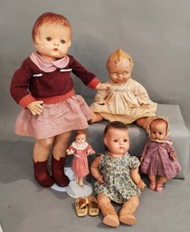 LOT OF VINTAGE COMPOSITION DOLLS PARTS / REPAIR