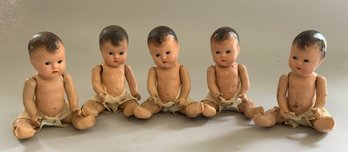 5  6 Dionne Quints Composition Dolls