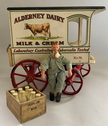 Schoenhut Alderney Dairy Milk & Cream Cart