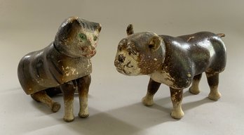 2  Schoenhut Wood Animals