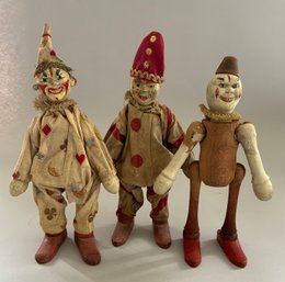 3  8 Schoenhut Circus Clowns