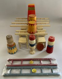 Lot Of Schoenhut Circus Accessories