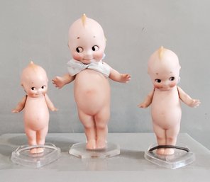 LOT OF 3 GERMAN BISQUE KEWPIE DOLLS