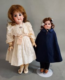 LOT OF 2 ANTIQUE GERMAN BISQUE DOLLS