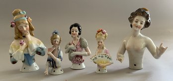 5  German Half Dolls