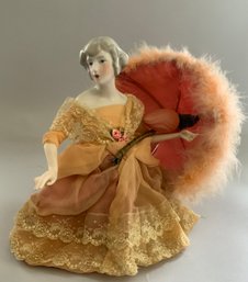 10 Half Doll Lamp With Umbrella