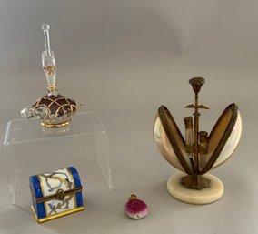 Lot Of 4 Perfumes, Assorted Forms & StHorses & Houndsyles