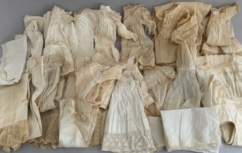 Lot Of Antique Doll Whites, Etc.