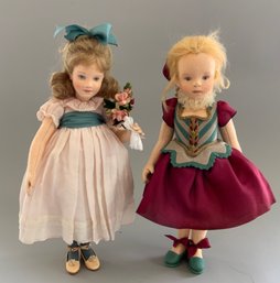2  R John Wright Felt Dolls