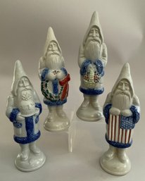 4  Salmon Falls Pottery Stoneware 7  Santas, From 2002