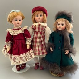 3  Small Artist Dolls