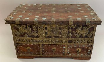 Rosewood  Lift Top Dowry Trunk