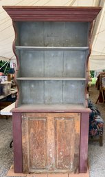 Modified Antique Step Back Project Cupboard