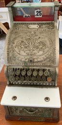Nickel-plated On Brass National Cash Register