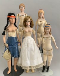 Lot Of 5 Dolls