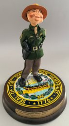 New Hampshire State Trooper Annalee 50th Anniversary Doll 1987 # 411 With Dome & Plaque