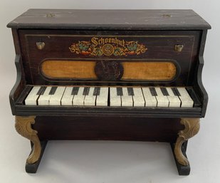 Schoenhut Piano, 15L X 12H X 8D, With Metal Cabriole Legs, Missing Candleholders
