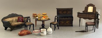 8 Pieces Of Doll House Furniture