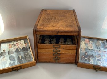 Oak 6 Drawer Cabinet