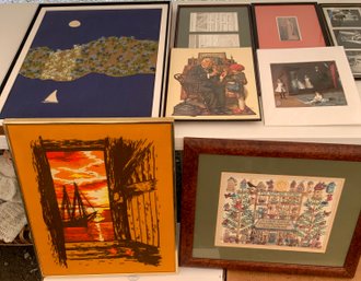 8  Pieces Of  Assorted Artwork