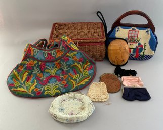 Box Lot Of 8 Asst. Bags & Purses