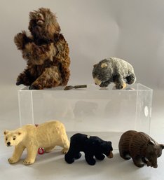 Box Lot Of 5 Asst. Wild Bears