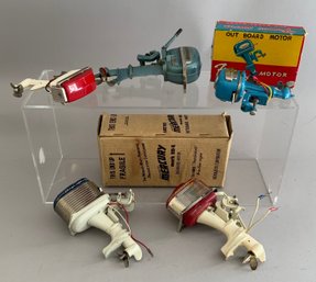 Lot Of 5 Electric Toy Boat Outboard Motors