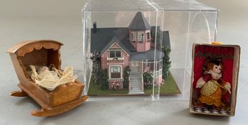 Lot Of 3 - Pat Russo 4 Long Miniature Doll House Memories 1996, Etc.