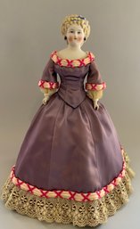 18 Blonde Hair Parian Shoulder Head Artist Doll Emma Clear