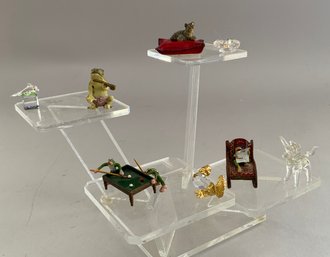 Lot Of 4 Small, Possibly Painted Vienna Bronze / Metal Items