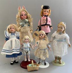 Lot Of 6 Assorted Dolls