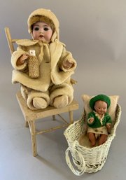 2  Bisque Baby Dolls