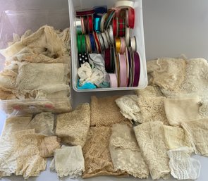 Lot Of Ribbon & Lace