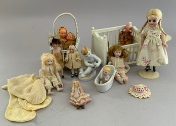 12 /- Asst. All Bisque Dolls