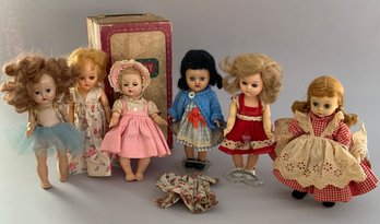 Lot Of 6 Hard Plastic Dolls