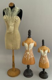 Lot Of 3 Large Dress Forms / Mannequins