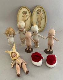 Shoe Box Of 6 Cupids / Kewpies