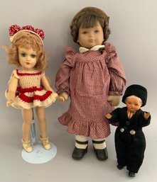 Lot Of 3 Asst. Dolls