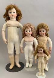 Lot Of 4 Bru Artist Dolls
