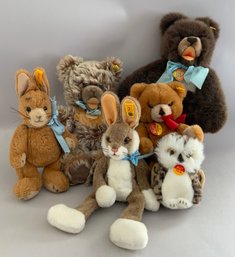 Lot Of 6 Steiff Animals