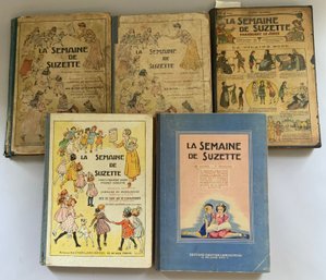 5  Bound Volumes Of La Semaine De Suzette