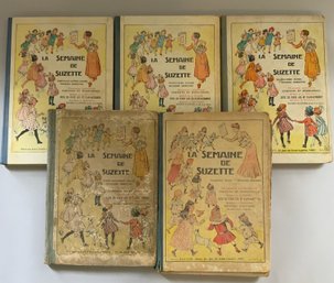 5  Bound Volumes Of La Semaine De Suzette
