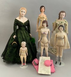 Opportunity Box Lot Of 6 Assorted Artist Dolls