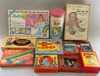 10  Childrens Knitting & Crochet Sets